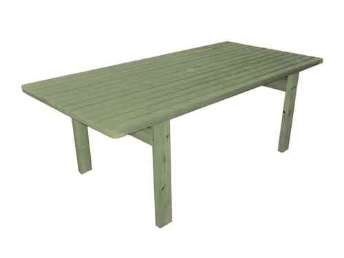 Amelia-pöytä 145cm, vihreä kestopuu