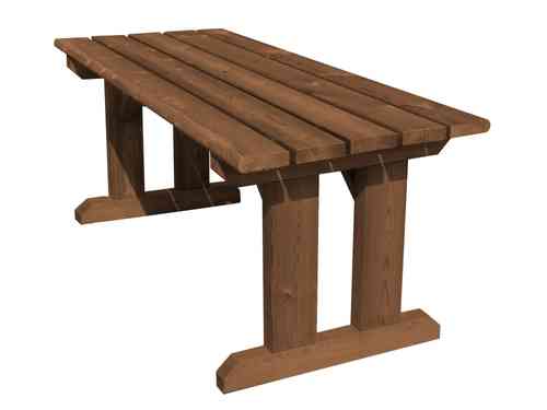 Jämerä 1800-pöytä, ruskea kestopuu